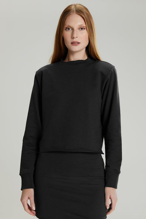 BLUSA GOLA ALTA PRETO