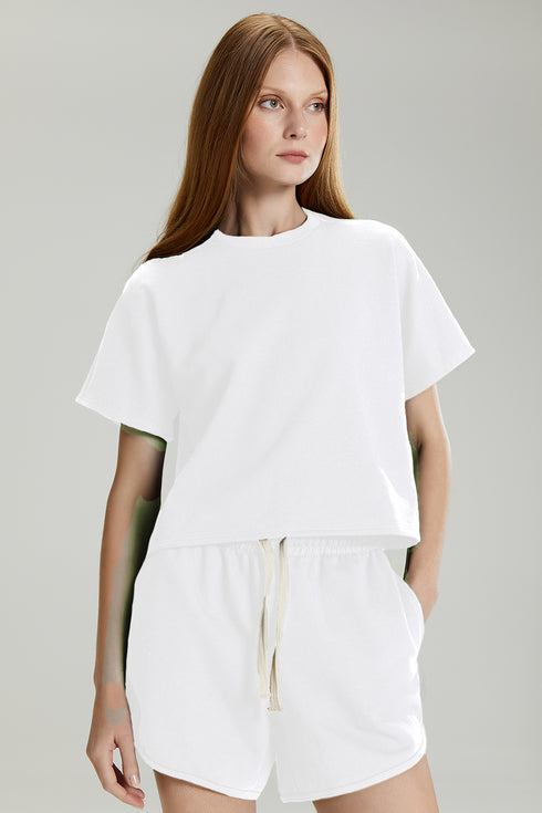 T-SHIRT M.CURTA OFF-WHITE