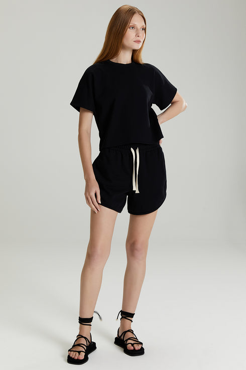 T-SHIRT M.CURTA PRETO