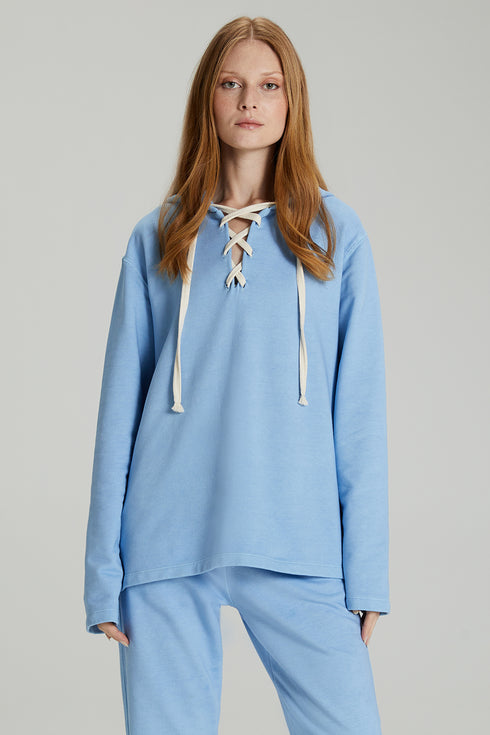 HOODIE RELAXED AZUL CÉU