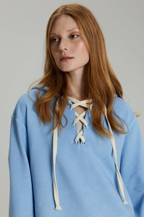 HOODIE RELAXED AZUL CÉU