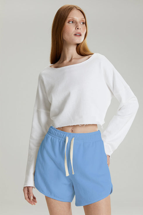 SHORTS RELAXED AZUL CÉU