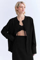 CAMISA AMPLA MANGA LONGA PRETO