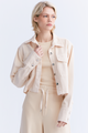 CAMISA CROPPED MANTEIGA