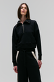 BLUSA GOLA ALTA ZÍPER PRETO