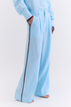 CALÇA RECORTE LINHO AZUL