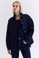 CAMISA AMPLA BOLSOS AZUL ESCURO
