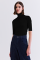 BLUSA FLUIDO MANGA CURTA PRETO