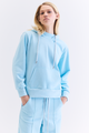 HOODIE GOLA ALTA AZUL CLARO