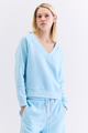 BLUSA DECOTE V AZUL CLARO