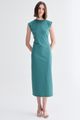 VESTIDO RETO VERDE ESCURO
