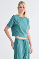 T-SHIRT FAIXA VERDE ESCURO