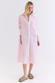 CHEMISE TRICOLINE LISTRADO ROSA