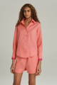 CAMISA LINHO BICOLOR ROSA