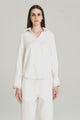 CAMISA LINHO BICOLOR OFF WHITE