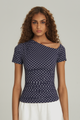 BLUSA ASSIMÉTRICA ESTAMPADA POA CLASSICO