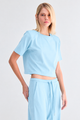 T-SHIRT FAIXA AZUL CLARO