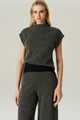 BLUSA JACQUARD GOLA PRETO