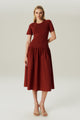 VESTIDO MID MALHA VINHO