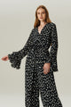 BLUSA BABADO GGT ESTAMPADO PRETO