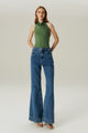 CALCA JEANS FLARE MÉDIO