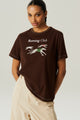 T-SHIRT RUNNING CLUB MARROM